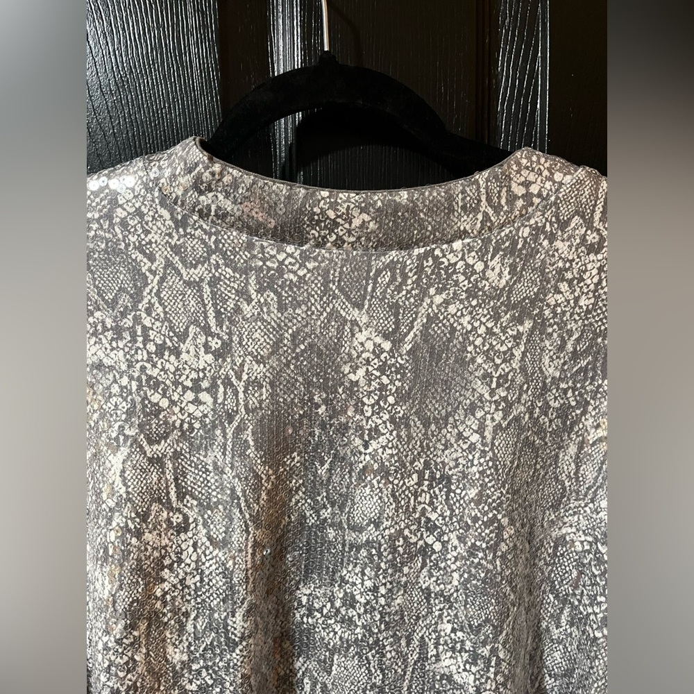 Chico’s Sequined Python Mock Turtleneck - image 5